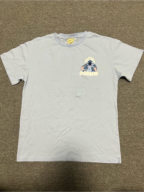 Stitch Other - Stitch Light Blue Short-Sleeve Kids Tee with GRWM Graphic 12T